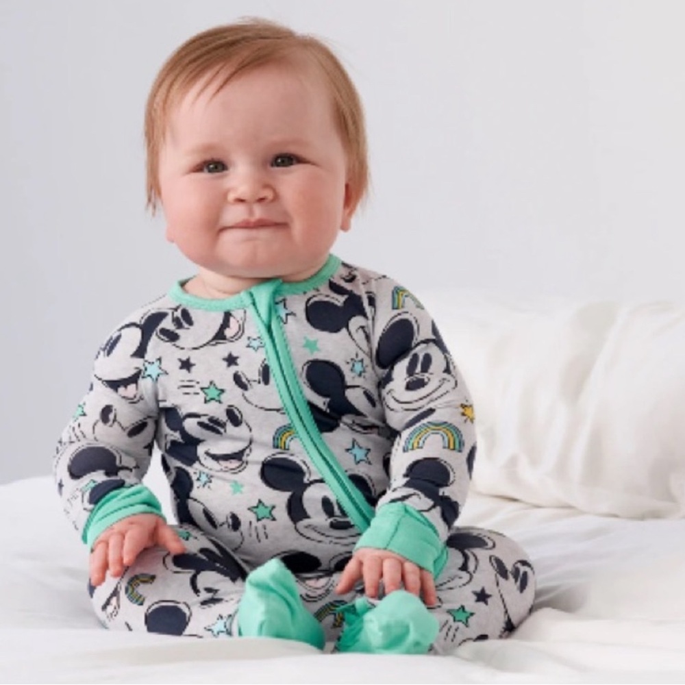 Little Sleepies Mickey Forever 12-18mo Zippy